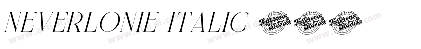 Neverlonie Italic字体转换 Neverlonie Italic字体转换